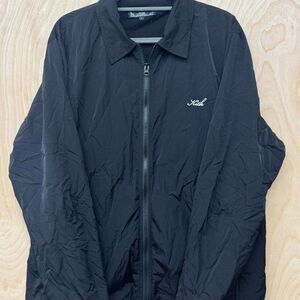 Kith Full Zip Windbreaker Jacket Size L Black